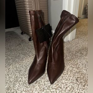 Forever 21 Brown Heeled Boots
